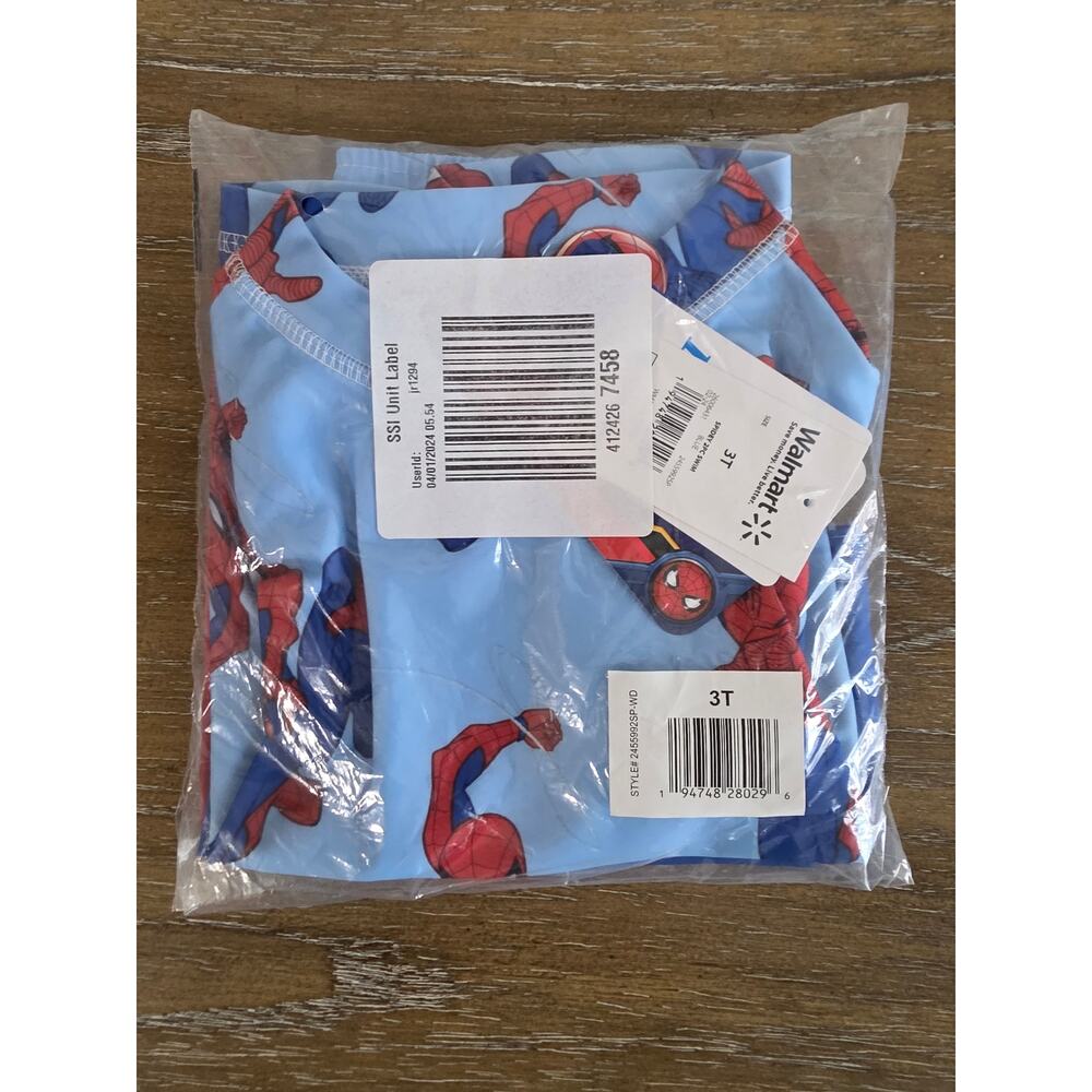 Spiderman swim top and bottoms, size 3T